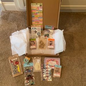 Brand New Box of Scrapbooking supplies!